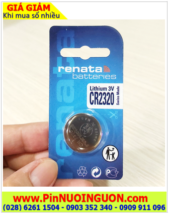 Renata CR2320, Pin 3v Lithium Renata CR2320 chính hãng (Loại Vỉ 1viên)
